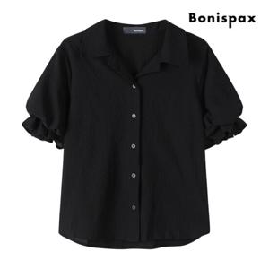 [보니스팍스] 퍼프 레이스 카라 반팔 블라우스 (XP7SH020M0)