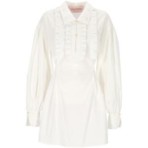 발렌티노 가라바니 미디 원피스 6B3VAU1590D0BO WHITE