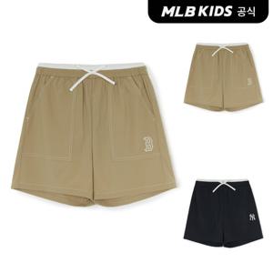 [MLB키즈 공식] 25FW 걸즈 레이어드 우븐 반바지 (2color) 7FSMB0154