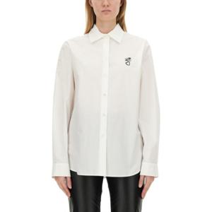 모스키노 블라우스 셔츠 02168231 1001 WHITE