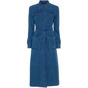 발렌티노 가라바니 미디 원피스 6B3DA02Q94B558 BLUE