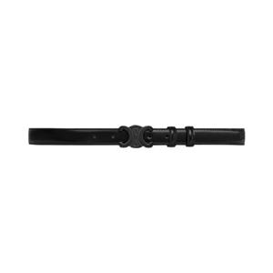 셀린느 미디움 25mm 트리옹프 벨트 토뤼옹 레더 블랙 45AK93A01-38NN