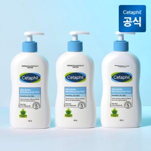 세타필 젠틀 바디워시 리프레싱 (산뜻한향) 400ml 3개