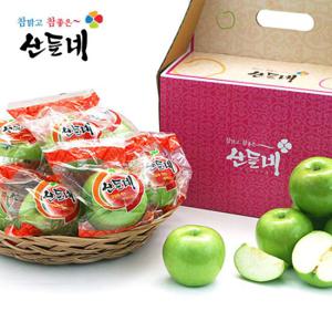 [산들네] 24년햇 껍질째 먹는 경북 아오리세척사과 2.5kg 13과내