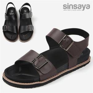 [신사야] 블랙아웃솔 버클 남성샌들 SSY1786