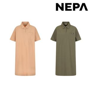 [네파]7J45278 여성 여름 냉감 에코 컴포 우븐 반팔 폴로 원피스