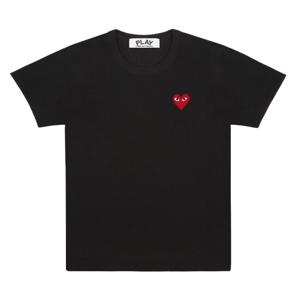 플레이 콤 데 가르송 플레이 CDG 여성용 티셔츠 블랙 AZ-T107-051