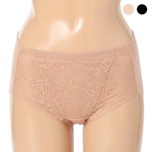 [비비안(언더웨어)]밑위 높아 편안한 자가드레이스 기능성 여성 햄팬티 2종택1 (BP3513P)