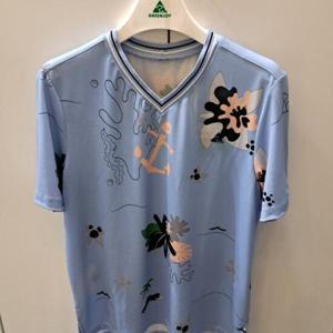 그린조이 HC06 여 해양프린트 V넥라운드 gs22kr24w