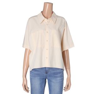 [시에로]밑단언발 뒤맞주름 셔츠 SJ2SHF255