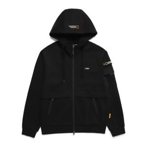 N243UFT920 슐리언 소매포켓 후드집업 BLACK