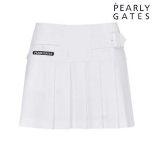 파리게이츠 (521D3PC206WH) 여성 사이드 버클 플리츠 큐롯 스커트