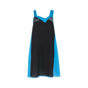 로에베 여성 블랙 미니 캔버스 프린티드 미디 드레스 S359Y09XAO BLACKBLUE