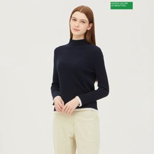 베네통 빅토리아 골지 하이넥 니트 BAKP55361_DN