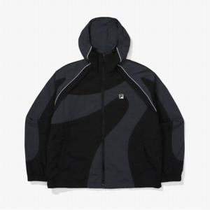 [FILA] 모터코어 절개포인트 후드 바람막이 (FS2JKF3S03F_BLK)
