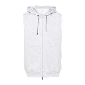 브루넬로쿠치넬리 코튼 블렌드 슬리브리스 후드티 MM8319079G C