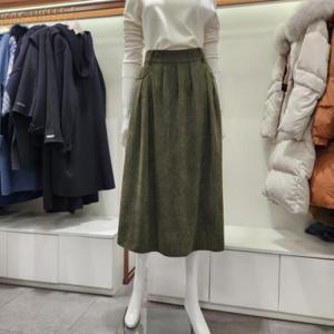수스 HC04 골덴 주름 롱 스커트 S244BSKA60