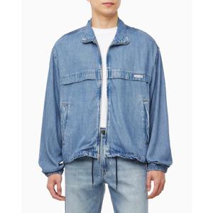 CK진 남성 레귤러핏 블루 데님 윈드 브레이커 자켓(4RB955G)