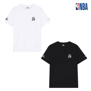 NBA N252TS041P 공용 루즈핏 파이널스 LAL 자수 반팔 티셔츠 STG
