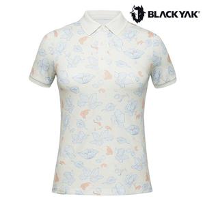 [블랙야크] (BY_1BYKTMU507_EC_) 여성 플라워 카라 반팔티 1BYKTMU507_EC