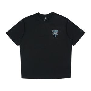 엄브로 레이트 체크아웃 프레쉬 레터링 반팔 티셔츠 UQ221CRS48BLK