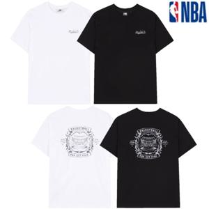 [NBA]N252TS141P GR 남여공용 엔비에이 드로윙 그래픽 오버핏 반팔티셔츠