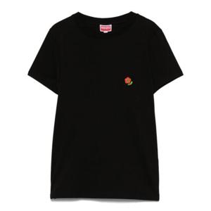 겐조 여성 블랙 반팔 티셔츠 FF52TS167 4SO99J