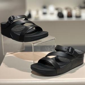 핏플랍 25S/S 스키니 II 여성 Z 스트랩 슬라이드 FFSO5E260BK 올블랙
