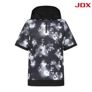 JDX 세이브존07 여성 반집업 후드 티셔츠 X1TSW6503BK