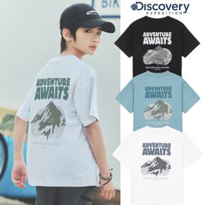 디스커버리키즈 DKRS72053 키즈 프레시벤트 워싱 마운틴 그래픽(백) 반팔티셔츠