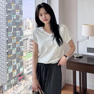 [모리스커밍홈]에브리데이 브이넥 반팔 티셔츠_M2505TS604B
