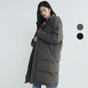 [버커루]남녀공용 지퍼포켓 후드 롱다운 점퍼 B234DW030P