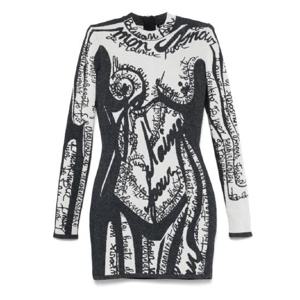 25 SS 발망 바디 모티프 자수 미니 드레스 EF1R8739KH94 TP437772914
