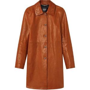 25 SS 베르사체 바로코 A라인 레더 코트 10194901A14112 TP436034656