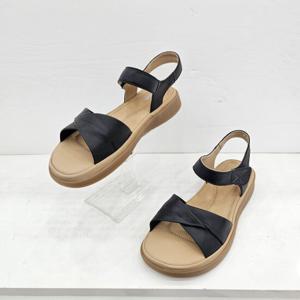 [무크]여성 3.5CM 천연 양가죽 크로스 ㅅ트립 샌들 522521  01