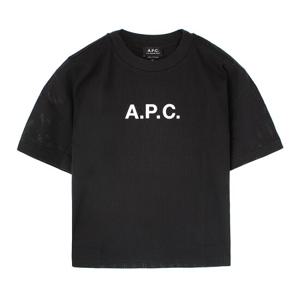 23SS 아페쎄 여성 메쉬 반팔티 블랙 COGAF F26179 LZZ
