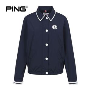 [핑](본사) [PING] 여성 라인 포인트 카라 점퍼 121D2JP487_NA