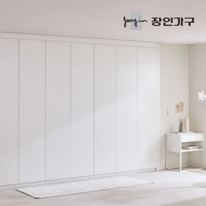 장인가구 드로잉 E0등급 무광 여닫이 붙박이장 300cm