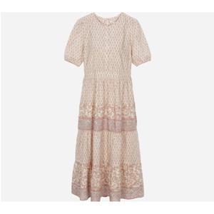 [써스데이아일랜드][여성]패턴 믹스 프릴 원피스(T254MOP245W)