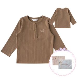 선물추천 [밍크뮤HP]25년F W (BR)아미띠에뮤뮤긴팔티셔츠 (35A70-670-03)