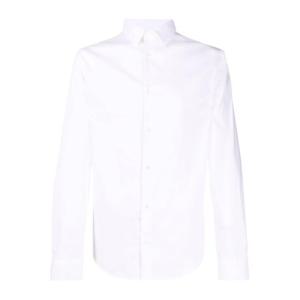 엠포리오아르마니 화이트 코튼 블렌드 셔츠 8N1C09 1NI9Z0100