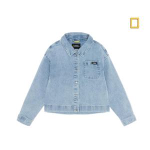 내셔널지오그래픽키즈  (K251GJP020) 여아 크롭 데님 자켓