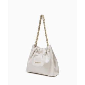 [JILLSTUART ACC][25SS]JABA5E162IV [코코체인] 아이보리 골드 장식 드로우스트링 체인숄더백 M