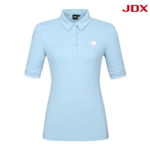 JDX 세이브존07 여성 소매 와펜 티셔츠 X1TSV7501LB