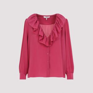 끌로에 블라우스 셔츠 CH25SHT45125 633 DIVINE RED