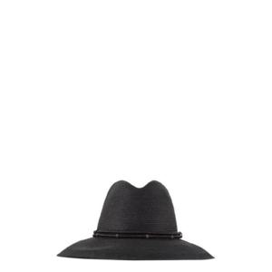 BRUNELLO CUCINELLI 레더 밴드 장식 페도라 1898043