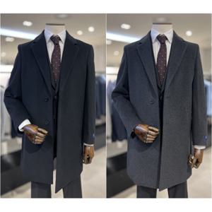 [레노마캐주얼]F/W 신상 프리미엄 캐시미어혼방 체스터코트 블랙/그레이컬러 BH912A EK3653