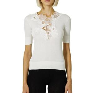 Ermanno Scervino 레이스 반소매 티셔츠 D465L723APQBJ 11001 TP946377680