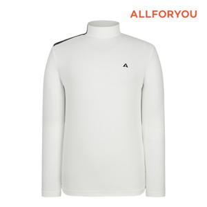 [올포유] 23FW 남성 어깨 시보리 패치 하이넥 베이스레이어 티셔츠 AMTHM8287-100