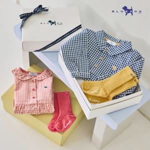 [HP블루독베이비] 체크SET바디수트2종택1  445A7067604.06